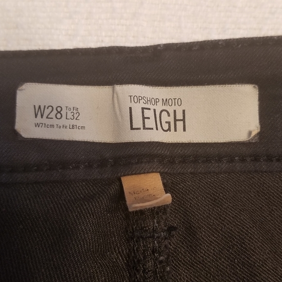 TOPSHOP MOTO Leigh Jeans - Black - Picture 5 of 11